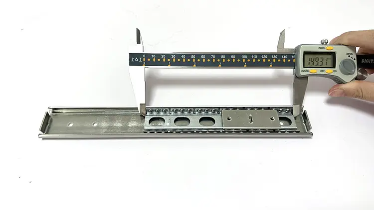 Which medium load 35mm width slide rail with custom hole positions for precision diagnostic and industrial equipment