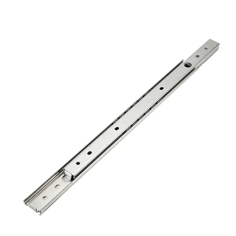 SS1027PT-10 Single-layer Straight Slide Rail 27mm Wide Steel Mini Keyboard Guide Rail Bearing Ball Bearing Pull-out Slide Rail (5).jpg