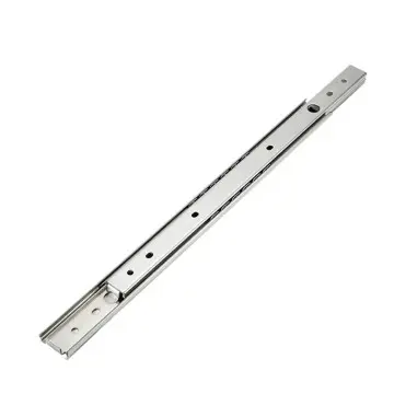 SS1027PT-10 Single-layer Straight Slide Rail 27mm Wide Steel Mini Keyboard Guide Rail Bearing Ball Bearing Pull-out Slide Rail
