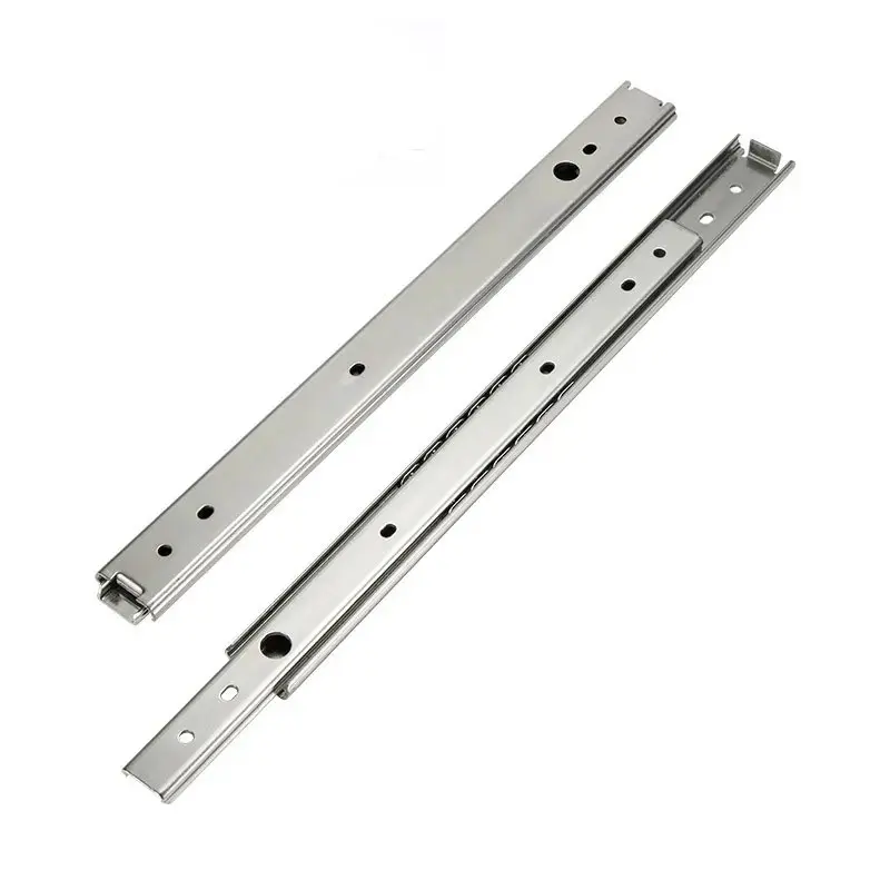 SS1027PT-10 Single-layer Straight Slide Rail 27mm Wide Steel Mini Keyboard Guide Rail Bearing Ball Bearing Pull-out Slide Rail (2).jpg