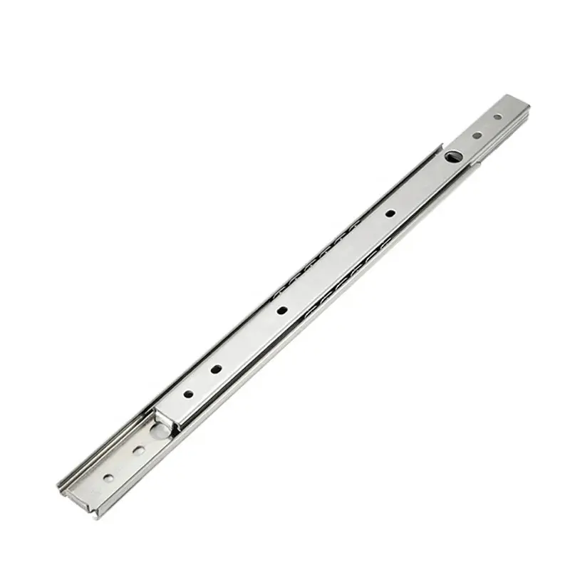 SS1027PT-10 Single-layer Straight Slide Rail 27mm Wide Steel Mini Keyboard Guide Rail Bearing Ball Bearing Pull-out Slide Rail (1).jpg