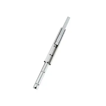 900kg Heavy-Duty Aluminum Alloy Double-Sided Slide Rail, Silver Anodized, Customizable